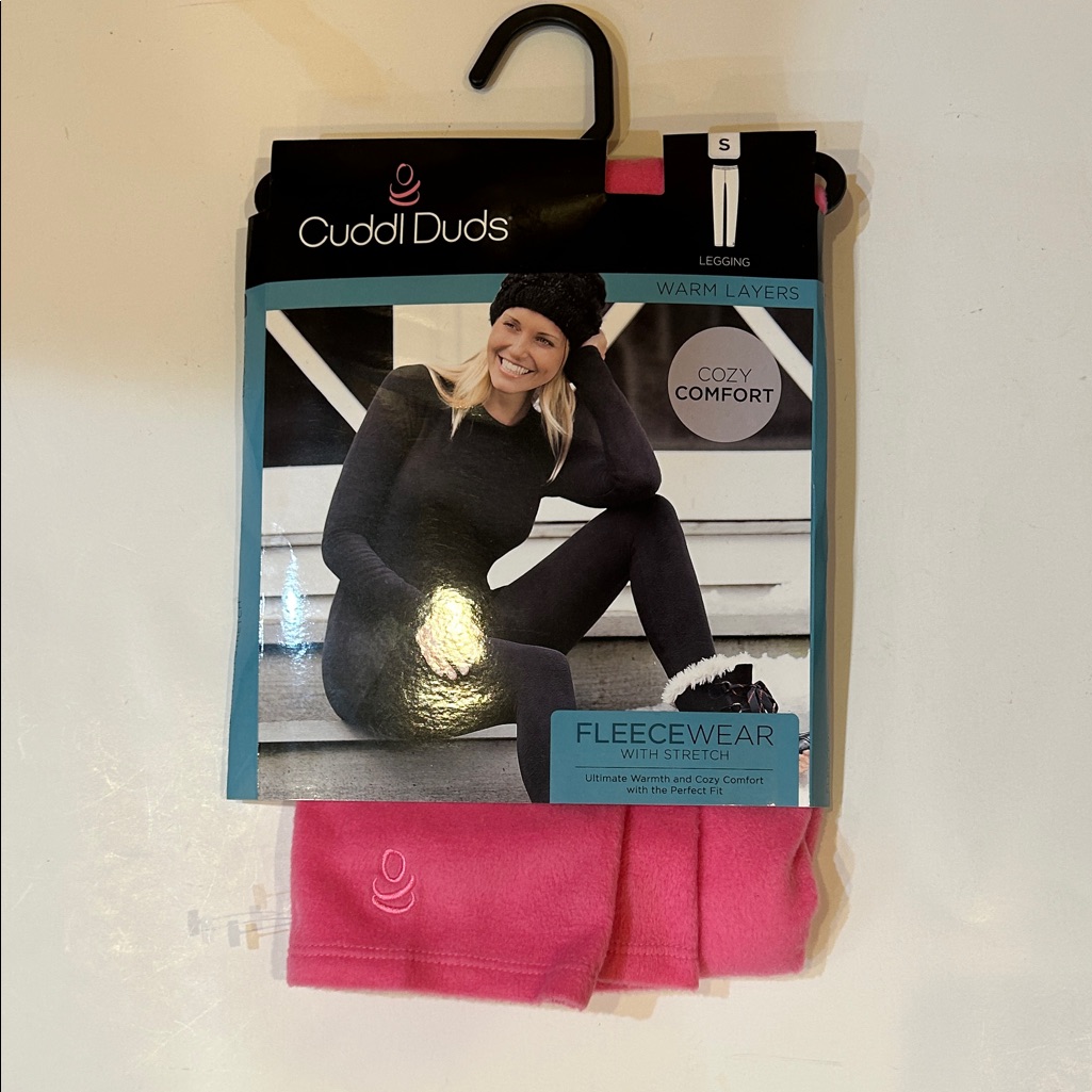 Cuddl Duds Pink Fleecewear With Stretch Cuddl Duds Pink Fleecewear With Stretch